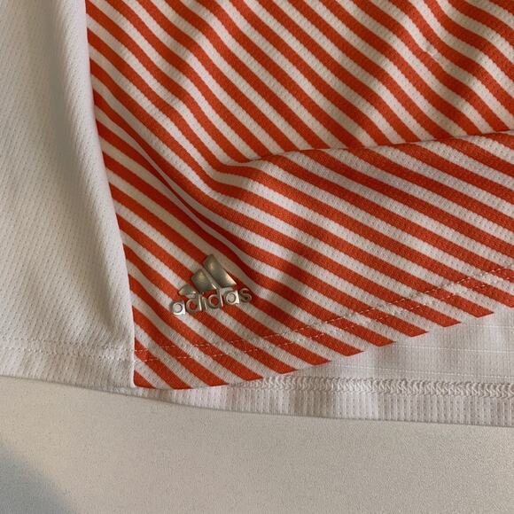 Adidas Polo Shirt Women XL Extra Large Multi ClimaChill Striped Performance Golf - Picture 8 of 12